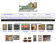 Tablet Screenshot of kentuckybarrels.com